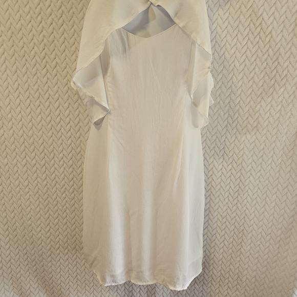 BB Dakota White Halter Neck Style Kaless Dress Size 6 - Picture 5 of 12